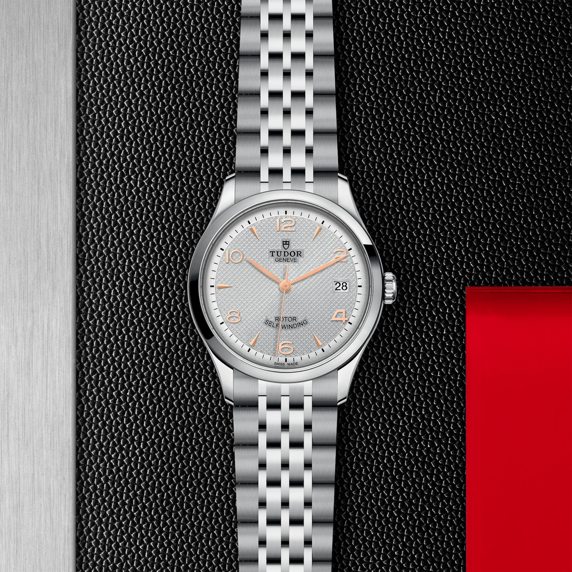 TUDOR 1926 Watch Silver Dial, 36mm M91450-0001 Silver Tone