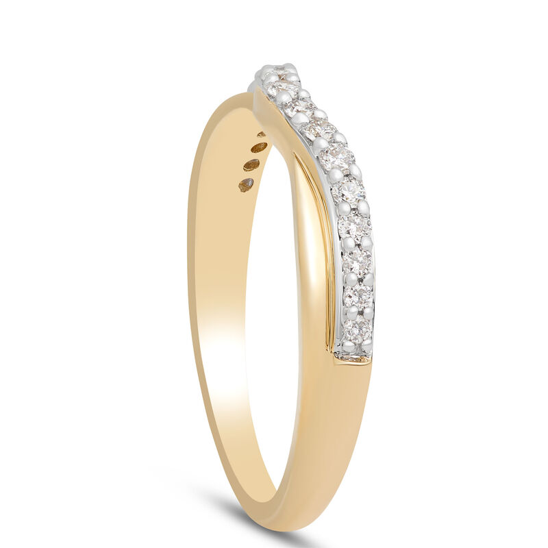 Contour Diamond Anniversary Band, 14K White Gold image number 1