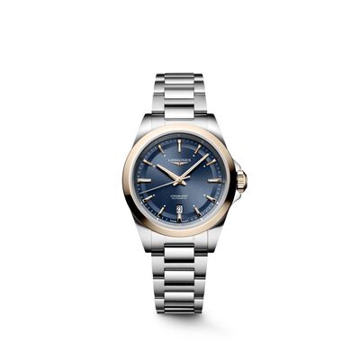 Longines Conquest Blue Dial Watch, 30mm