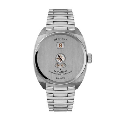Bremont Terra Nova Jumping Hour Silver Dial Watch, 38mm