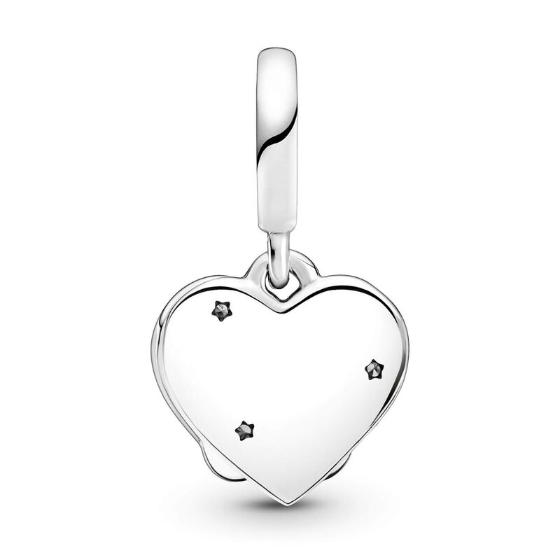 Pandora Cats & Hearts Enamel & CZ Dangle Charm image number 1