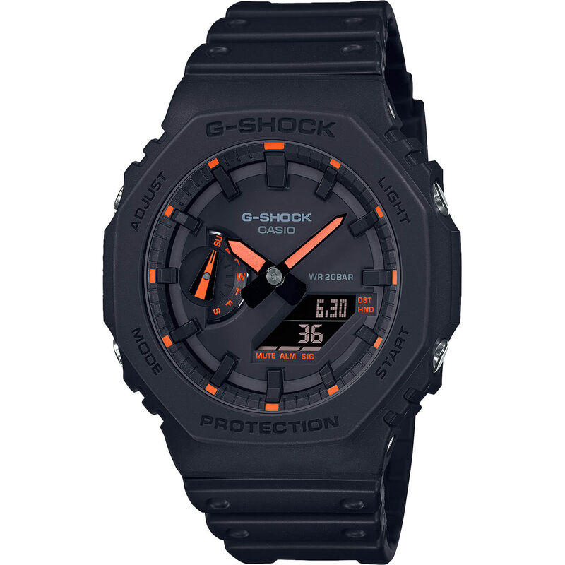 G-Shock Limited Edition Watch with Neon Orange Details, 48.5mm image number 0