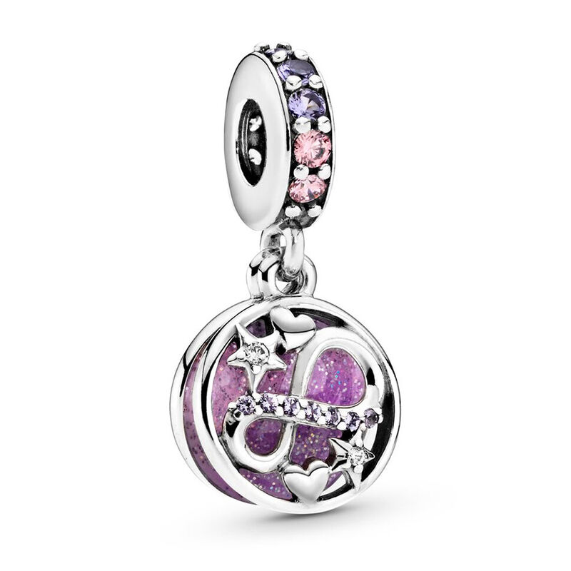 Pandora Glittering Infinity Hearts & Stars Enamel, Crystal & CZ Dangle Charm image number 1