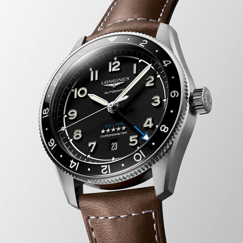 Longines Spirit Zulu Black Dial Watch, 42mm image number 1