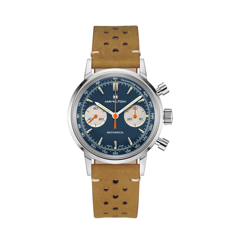 Hamilton American Classic Intra-matic Chronograph H Blue Dial Watch, 40mm image number 0