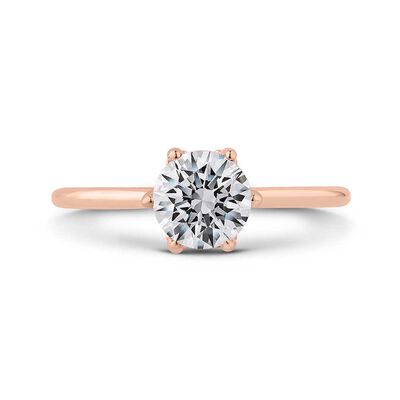 Bella Ponte "The Whisper Crown" Rose Gold Diamond Engagement Ring Setting 14K
