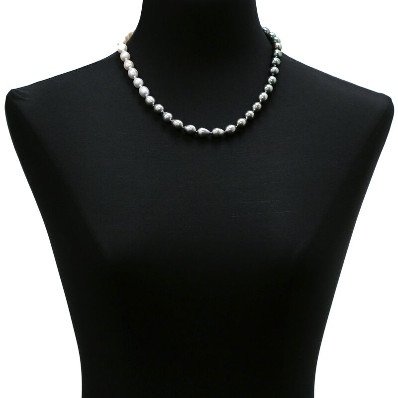 Ombre Cultured South Sea & Tahitian Pearl Strand image number 3