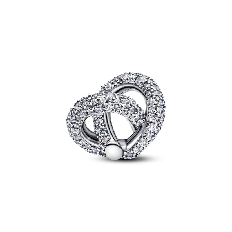 Pandora Pav&eacute; Infinity Knot Heart Charm image number 1