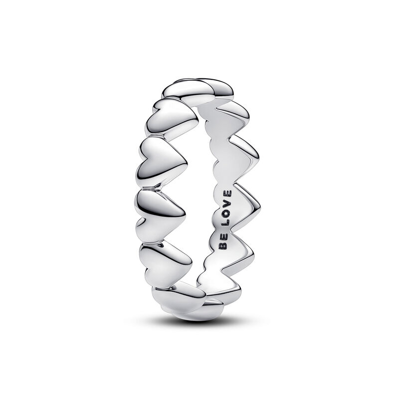 Pandora Row of Hearts Ring image number 0