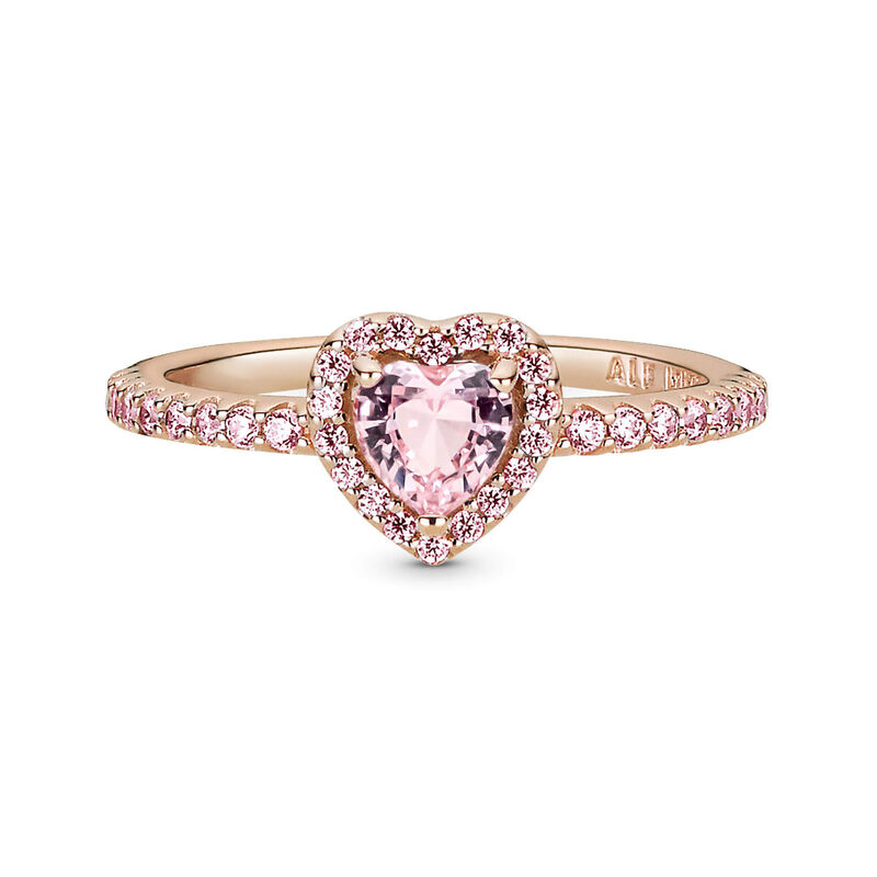 Sparkle Heart Ring Rose Gold / Size 7