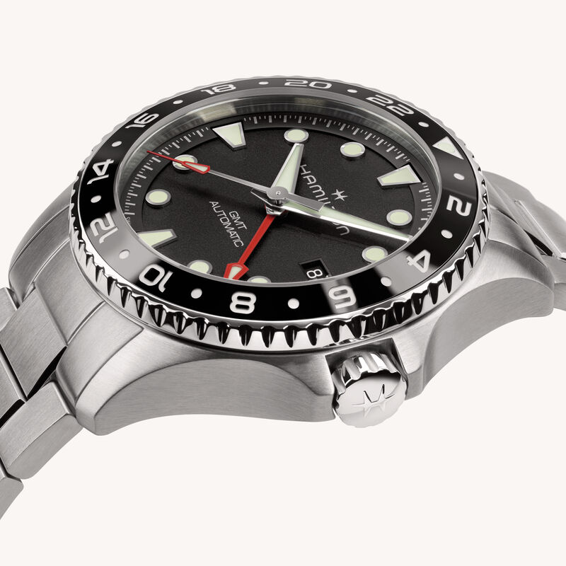 Hamilton Khaki NavyScuba Auto GMT Black Dial Watch, 43mm image number 3