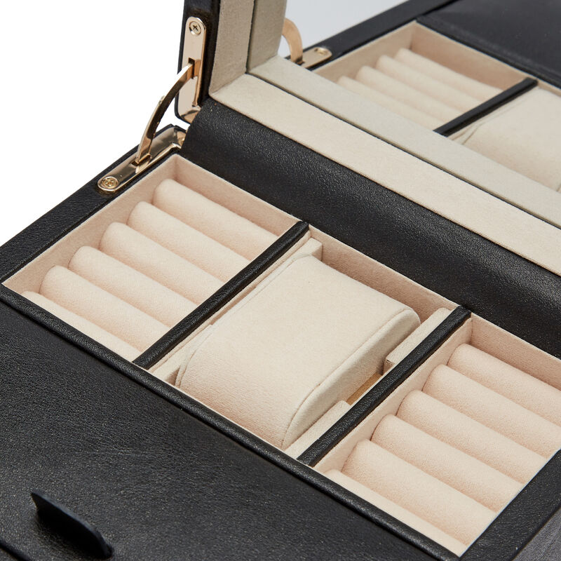 WOLF Palermo Single Watch Winder with Jewelry Storage image number 3