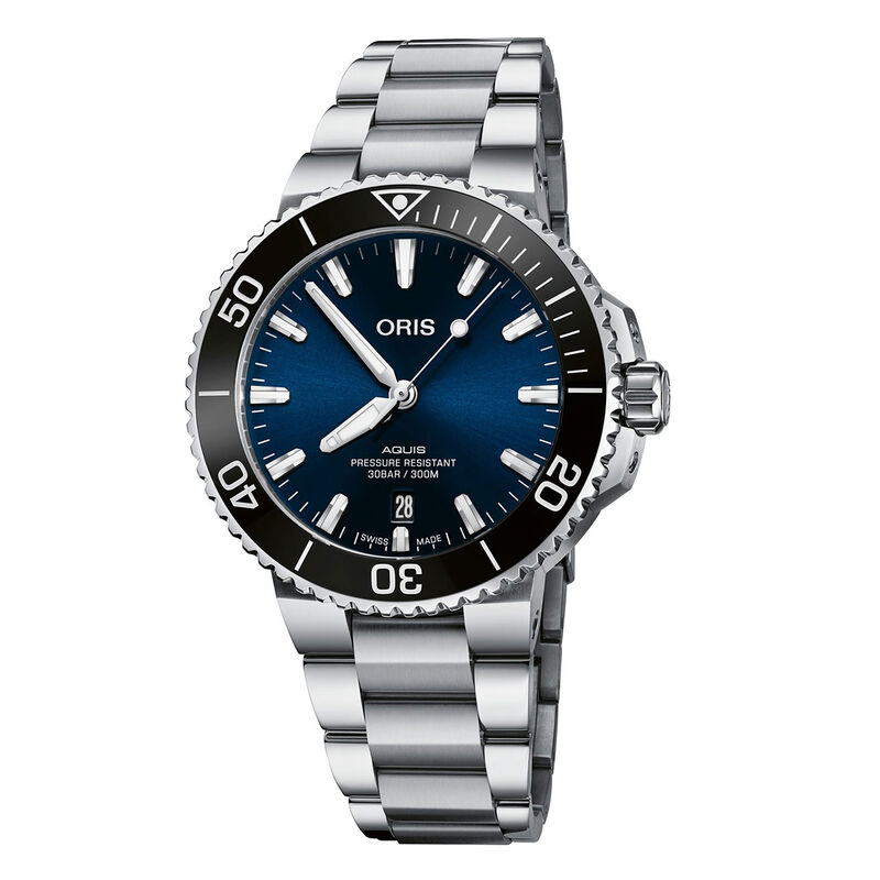 Oris Aquis Date With Blue Gradient Dial Watch, 41.50mm image number 0