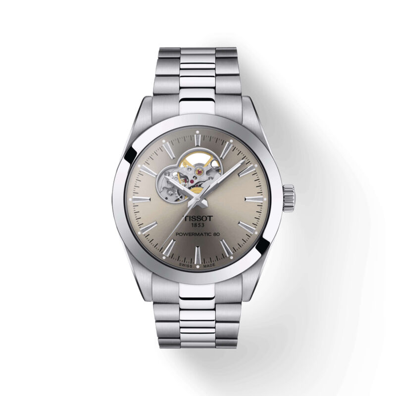 Tissot Gentleman Powermatic 80 Watch Steel Case Rhodium Dial, 40mm image number 0