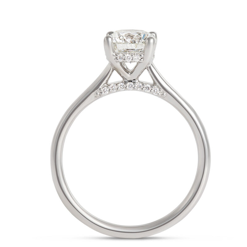 Solitaire Diamond Engagement Ring, Platinum image number 2