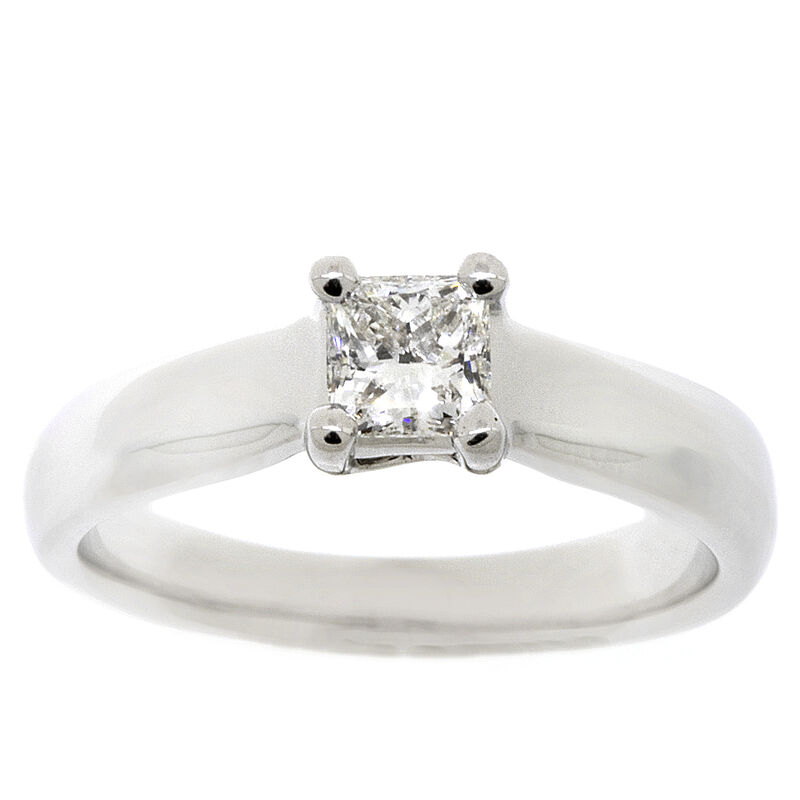 Ikuma Canadian Princess Cut Diamond Solitaire Ring 14K, 1/2 ct. image number 4