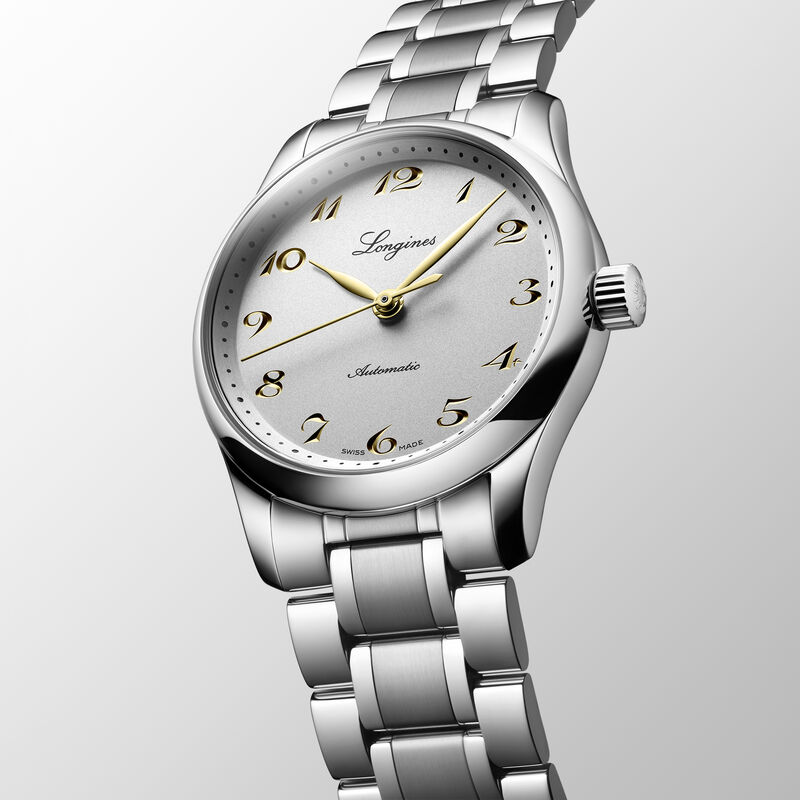 Longines Master Collection Silver Dial Watch, 34mm image number 1