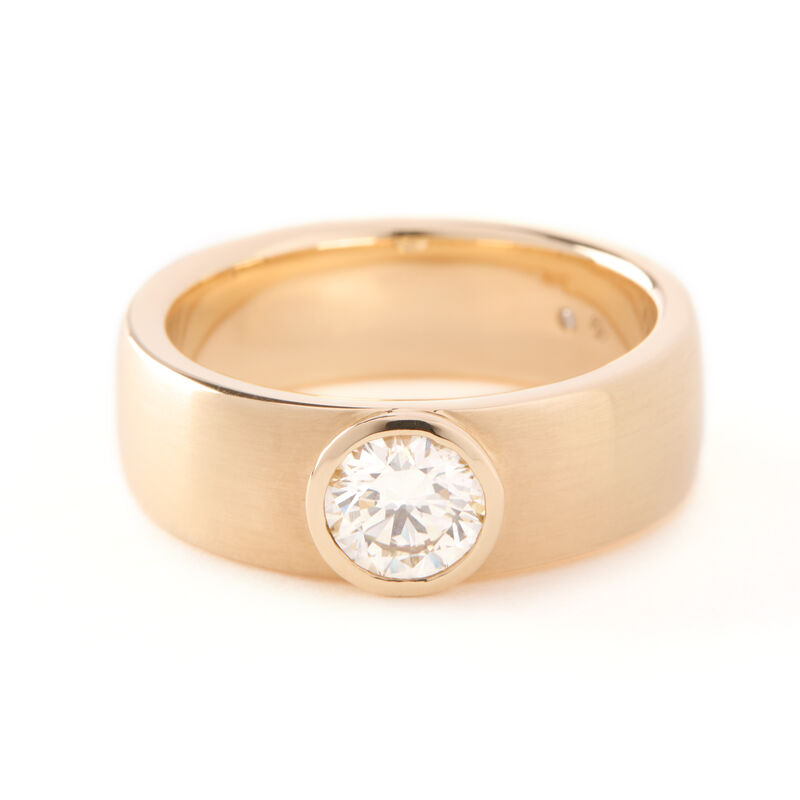 Bella Ponte Gents Diamond Band, 14K Yellow Gold Size 10 image number 0