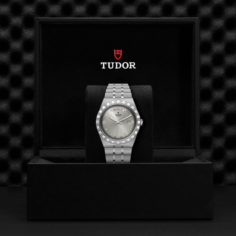 TUDOR Royal Watch Silver Diamond Dial, 41mm image number 4