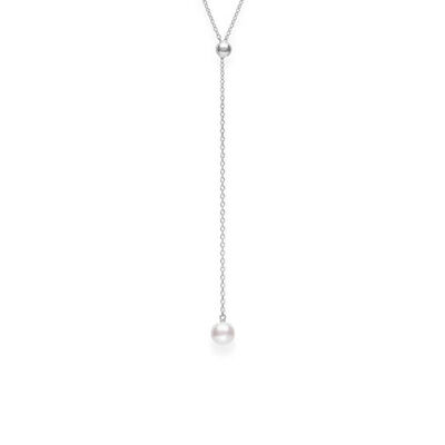 Mikimoto A+ Akoya Cultured Pearl Lariat Necklace 18K