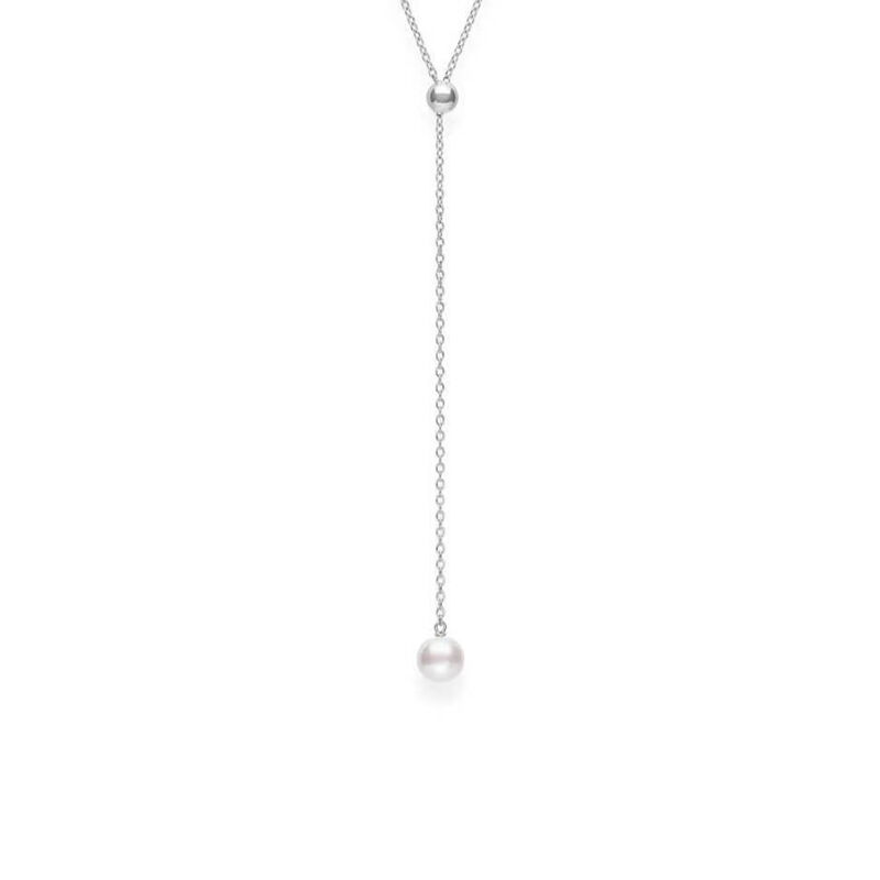 Mikimoto A+ Akoya Cultured Pearl Lariat Necklace 18K image number 0