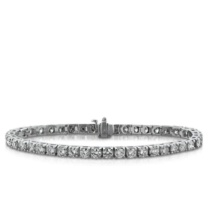 Diamond Line Bracelet, 14K , 7 & 7/8 ctw. image number 0