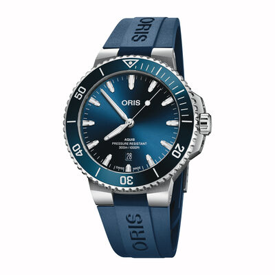 Oris Aquis Date Blue Dial Watch, 43.5mm
