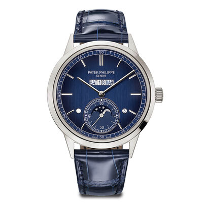 Patek Philippe Geneve Grand Watch Gradient Dial Blue Strap, 41.5mm