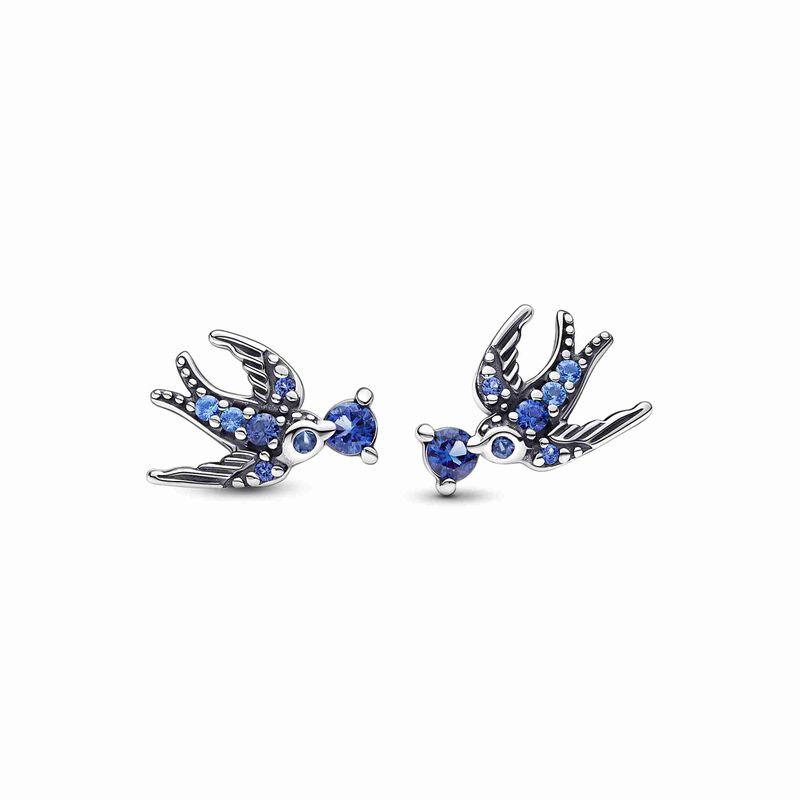 Pandora Sparkling Swallow Stud Earrings image number 0