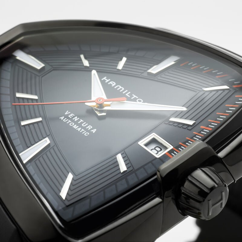 Hamilton Ventura Elvis80 Auto Black Dial Watch, 42mm x 45mm image number 3