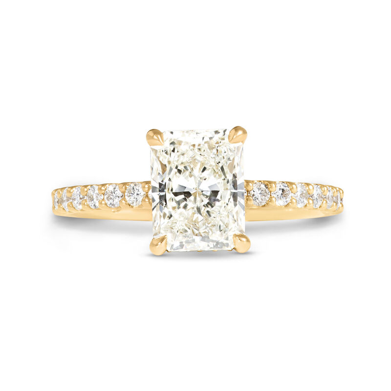 Bella Ponte Radiant Cut Engagement Ring, 18K Yellow Gold image number 3