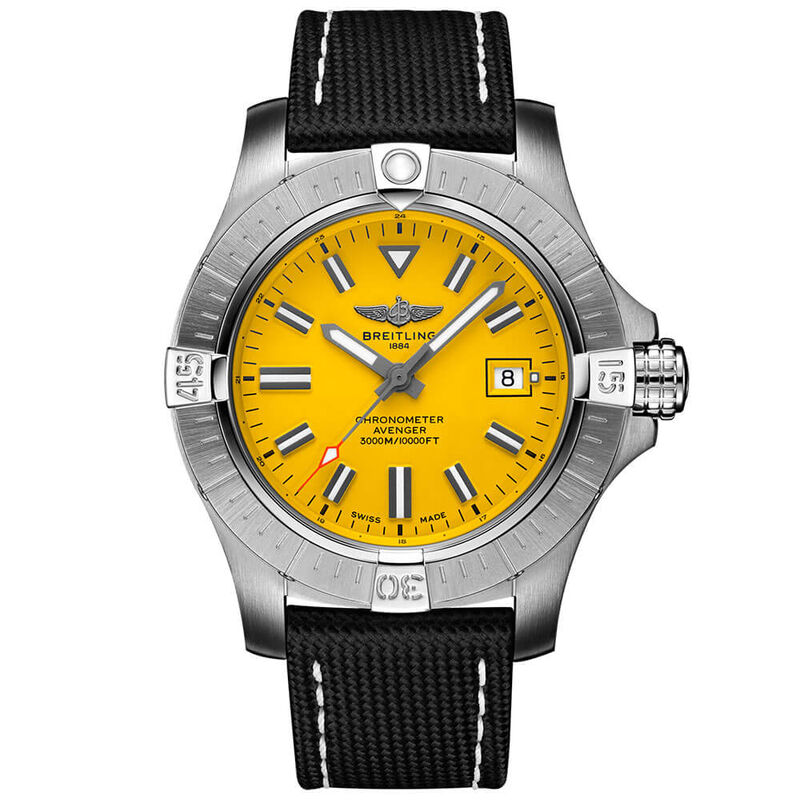 Breitling Avenger Automatic 45 Seawolf Yellow Leather Watch, 45mm image number 1
