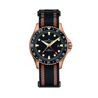 Hamilton Khaki Navy Scuba Automatic GMT Bronze Black Dial Watch, 43mm