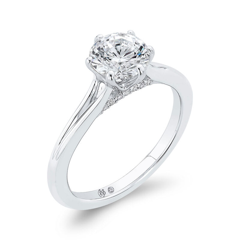 Bella Ponte Engagement Ring Setting in Platinum image number 0