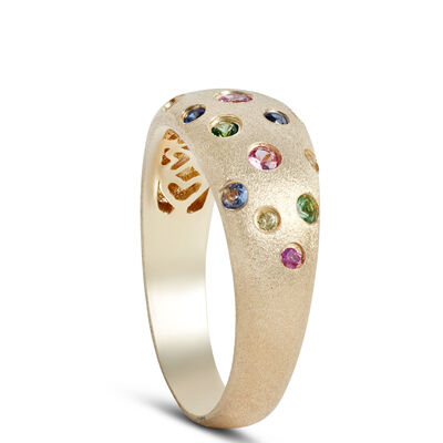 Confetti Sapphire Ring, 14K Yellow Gold