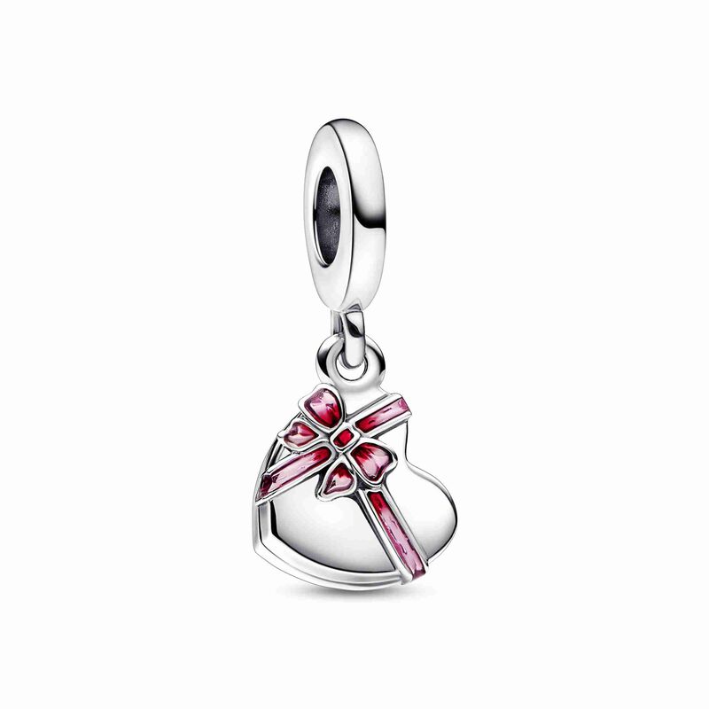 Pandora Openable Heart Chocolate Gift Box Dangle Charm image number 0