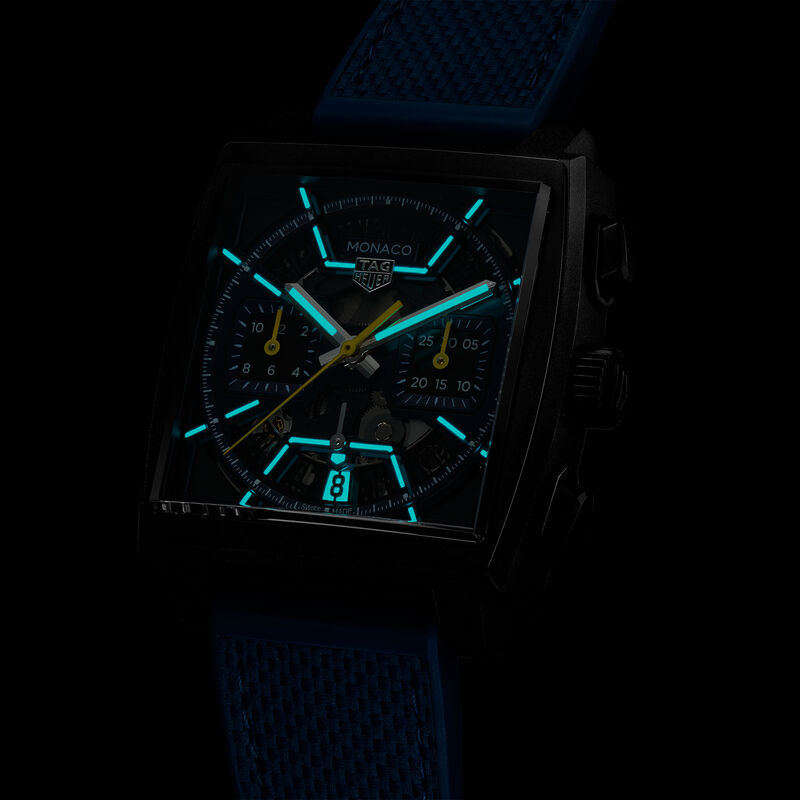 TAG Heuer Monaco Chronograph Blue Dial Watch, 39mm image number 4