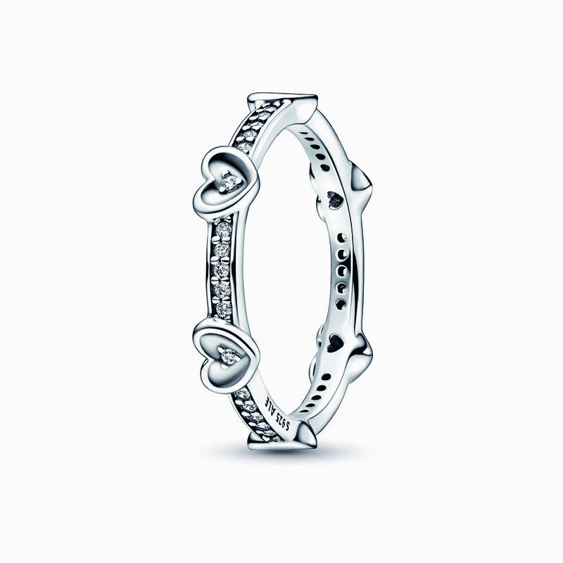 Pandora Radiant Sparkling Hearts Ring image number 0