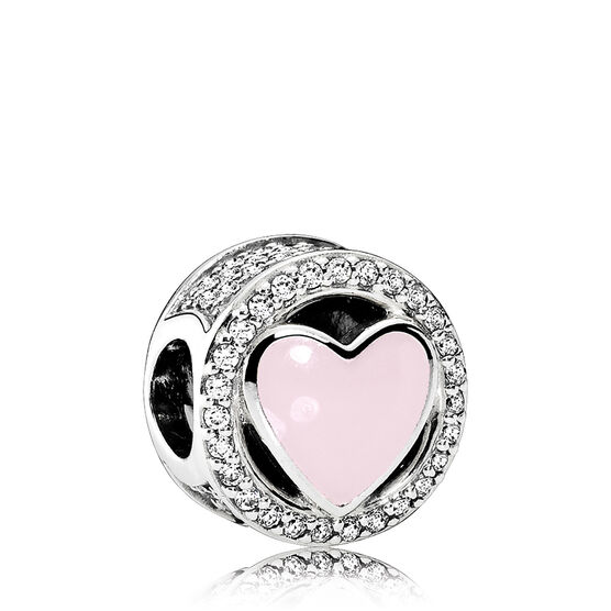 PANDORA Wonderful Love Enamel & CZ Charm - 792034CZ | Ben Bridge Jeweler