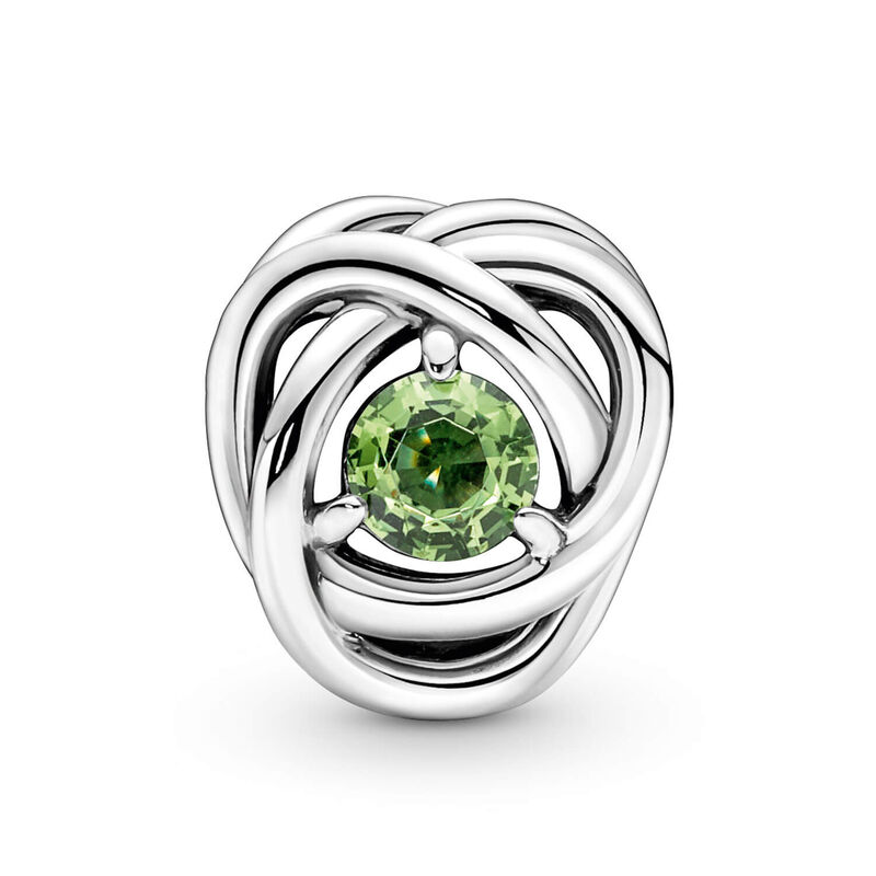 Pandora Spring Green Crystal Eternity Circle Charm image number 2