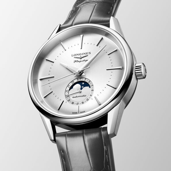 Longines Flagship Heritage Watch Silver Dial, 38.50mm