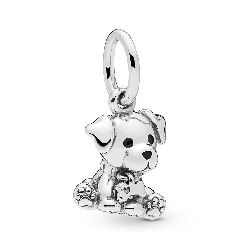 Pandora Labrador Puppy Dangle Enamel Charm image number 1