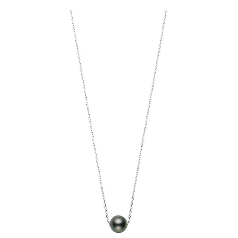 Mikimoto Cultured Black South Sea Pearl Necklace 18K image number 1