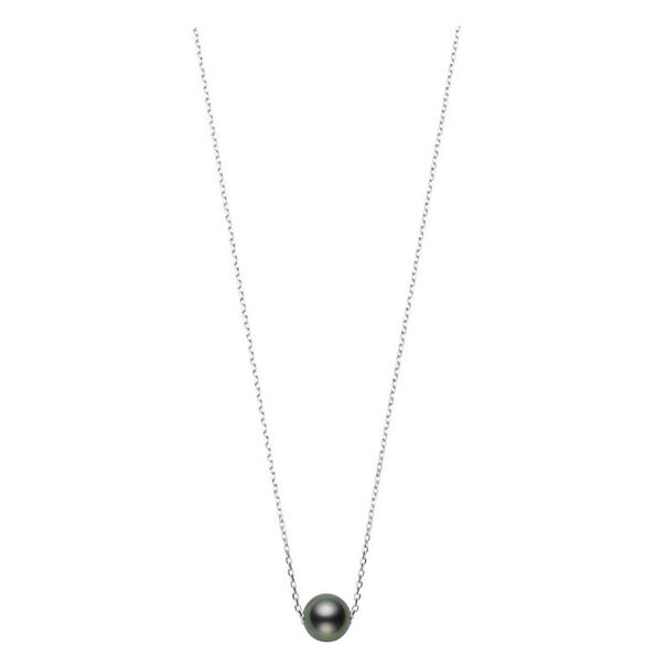 Mikimoto Cultured Black South Sea Pearl Necklace 18K