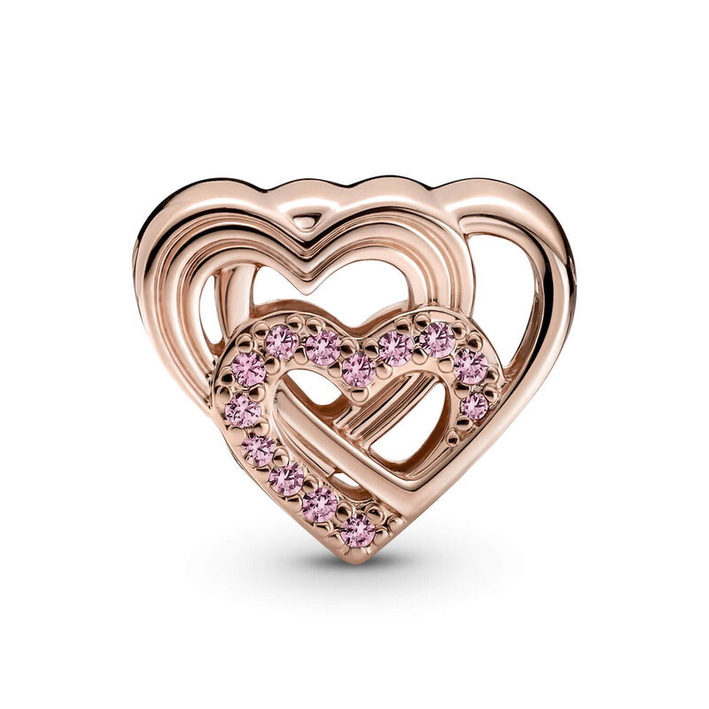 Pandora Intertwined Love Hearts CZ Charm image number 1