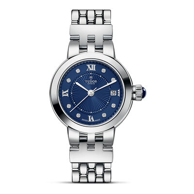 TUDOR Clair de Rose Blue Dial Watch, 26mm