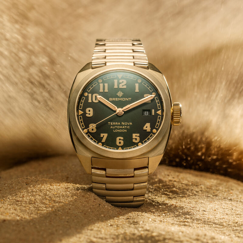 Bremont Terra Nova Date Bronze Green Dial Watch, 40.5mm image number 3