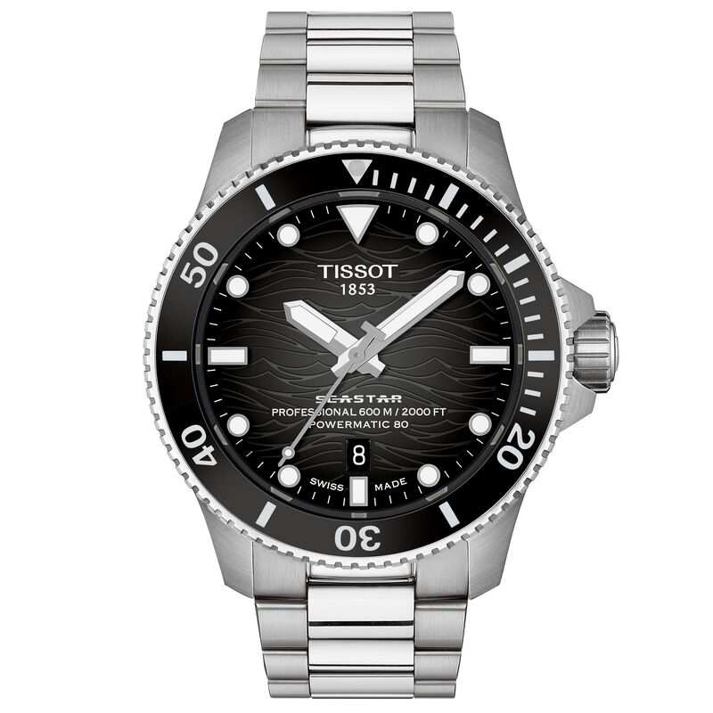Tissot Seastar 2000 Black Dial Watch, 44mm image number 0