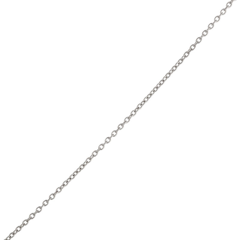 Classic Diamond Small Cross Necklace, &frac12; Carat Total Weight, 14K White Gold image number 3