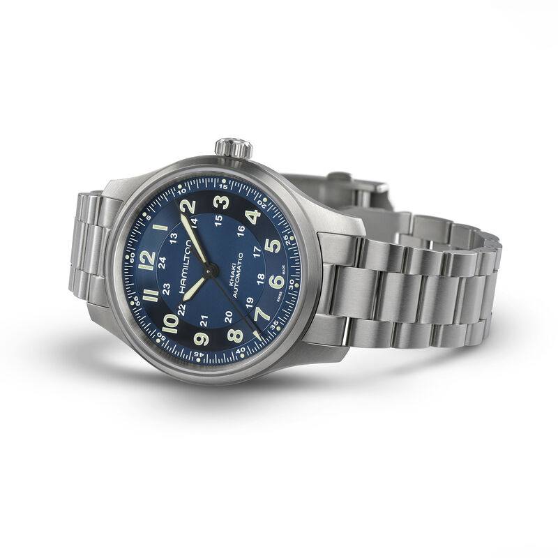 Hamilton Khaki Field Titanium Auto Blue Dial Watch, 42mm image number 1